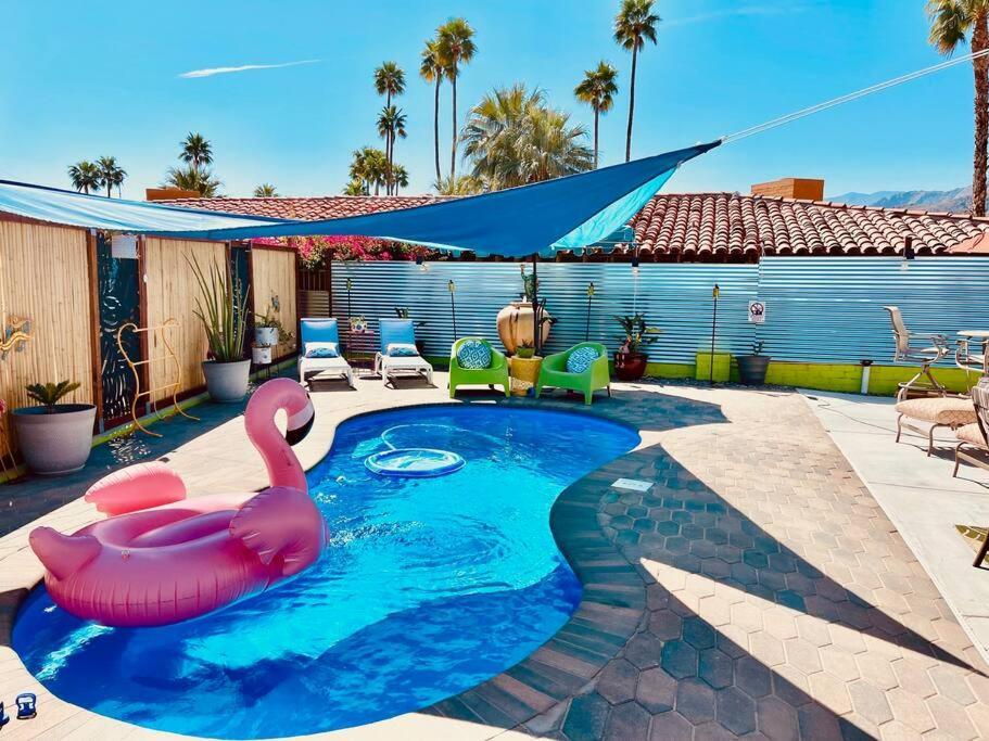 The Flamingo Palms Private 1Bd 1Ba Unit In Duplex Villa Palm Springs Ngoại thất bức ảnh
